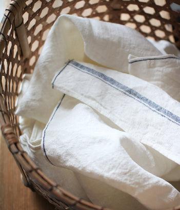 Flax Linen Kitchen Cloth: Blue