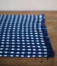 Indigo Dyed Check/Stripe Table Mat