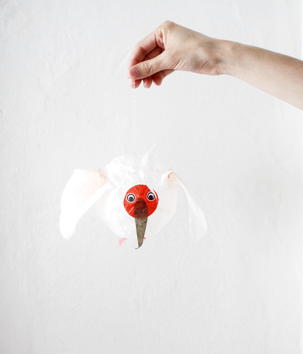 Japanese Paper Balloon {White Bird}