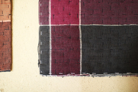 [Vintage] Sashiko stitched zokin mats