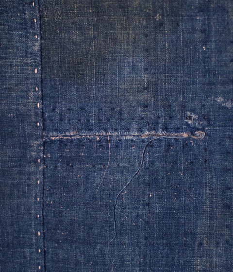 [Vintage] Indigo Blue Boro Vintage Folk Textile