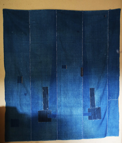 [Vintage] Indigo Blue Boro Vintage Folk Textile
