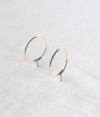 [SALE] Jona "bubble" Stud Earrings {Black}