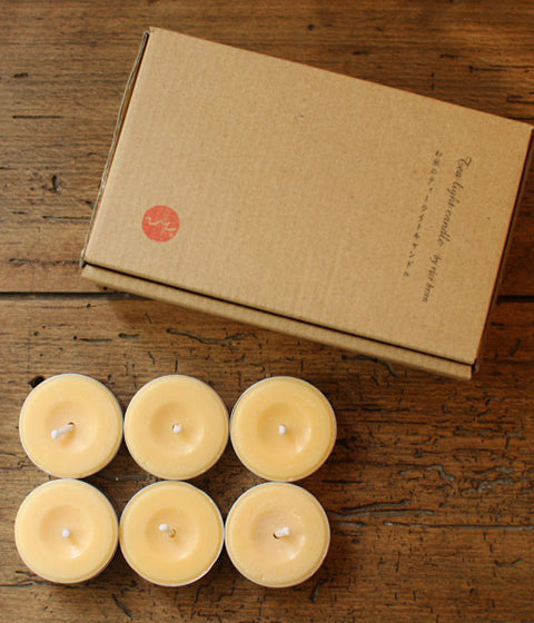 Rice Bran Tea Light Candles