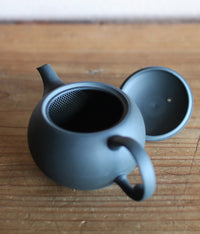 Round Kyūsu Teapot with Back Handle