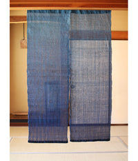 Aizome Indigo Dyed Linen Noren Curtain [B] (Pre-order)