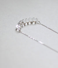 Miu Glass Necklace {Silver}
