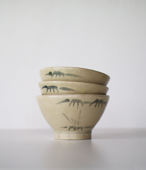 [Vintage] Seto Small Bowl (bamboo grass)