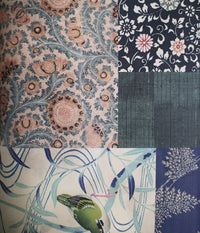 Vintage kimono patterns wrapping paper B