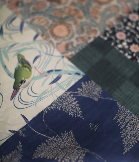 Vintage kimono patterns wrapping paper B