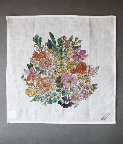 Linen Handkerchief {Bouquet}