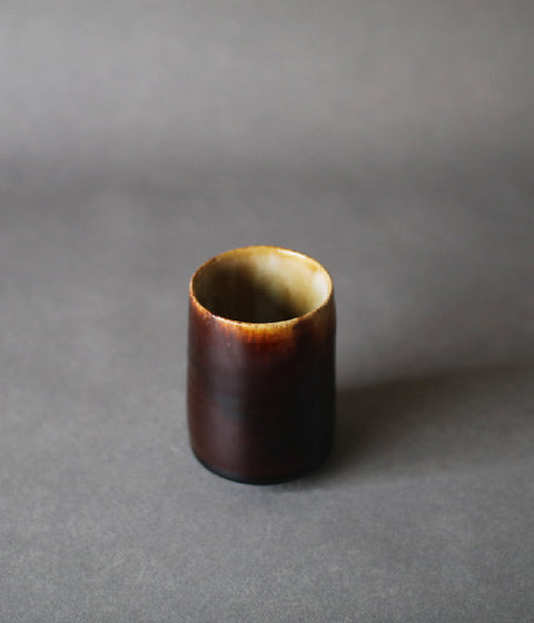 Gunji Pottery Brown Yunomi Teacup (sold out)