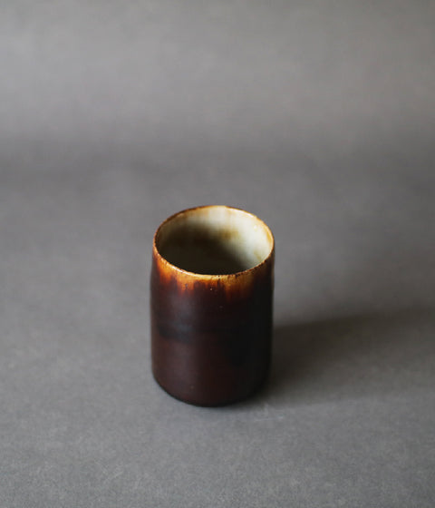 Gunji Pottery Brown Yunomi Teacup (sold out)