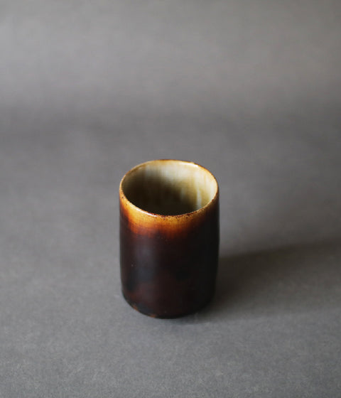 Gunji Pottery Brown Yunomi Teacup (sold out)