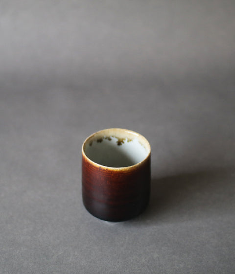 Gunji Pottery Brown Yunomi Teacup (sold out)