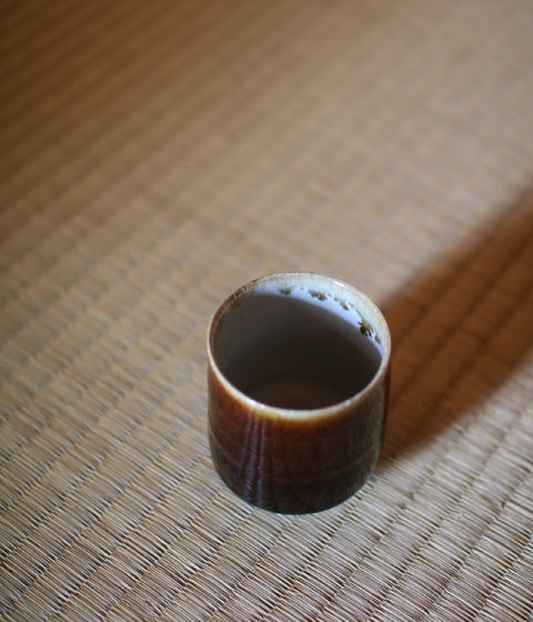 Gunji Pottery Brown Yunomi Teacup (sold out)