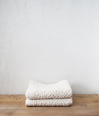 Organic Cotton & Linen Waffle Face Towel [M]