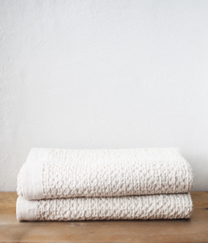 Organic Cotton & Linen Waffle Bath Towel [XL]