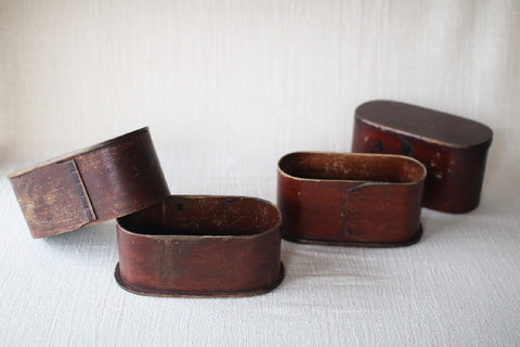 [Vintage] Japanese Bent Wood Bento Box (A)