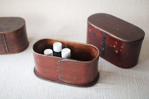 [Vintage] Japanese Bent Wood Bento Box (A)
