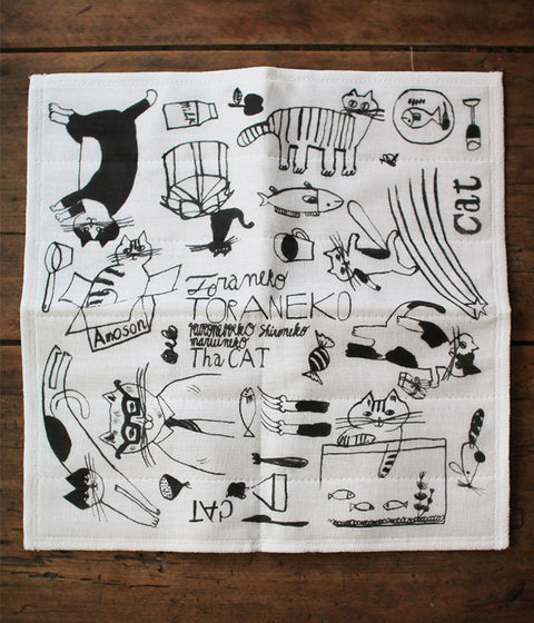 TORANEKO BON BON Cat Dishcloth