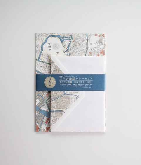 Edo Ancient Tokyo Map Letter Sets