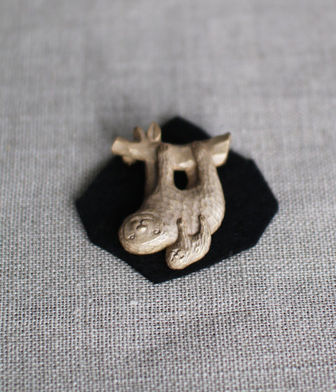 KIYATA Tin Brooch {Sloth}