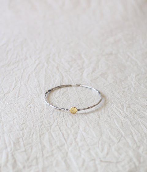 Jona simple one dot bangle (ships in 1 week)
