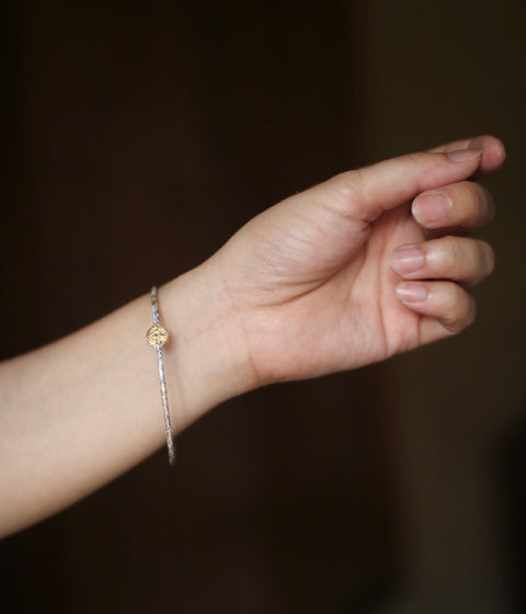 Jona simple one dot bangle (ships in 1 week)
