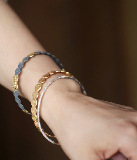 Jona simple one dot bangle (ships in 1 week)