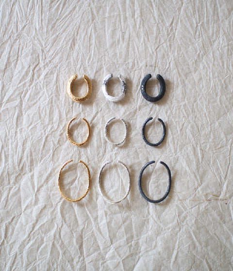 Jona "Wa" Ear Cuff Light Large / White, Black, Gold