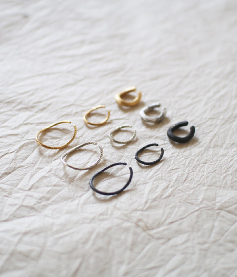 Jona "Wa" Ear Cuff Light Small / White, Black, Gold