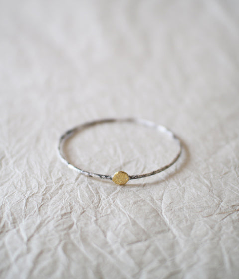Jona simple one dot bangle (ships in 1 week)