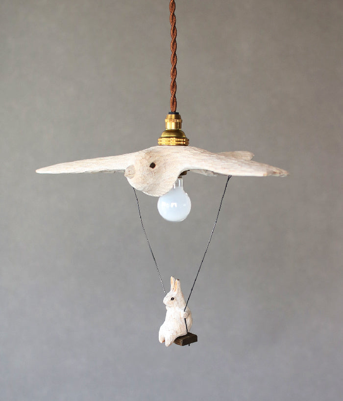 [PRE-ORDER] Bird Airplane Lamp with Rabbit