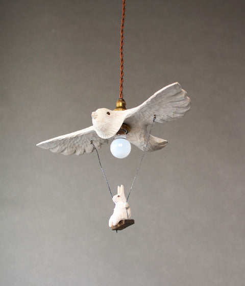 [PRE-ORDER] Bird Airplane Lamp with Rabbit