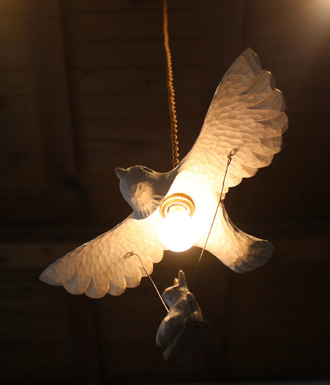 [PRE-ORDER] Bird Airplane Lamp with Rabbit