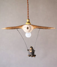 [PRE-ORDER] Bird Airplane Lamp with Bear