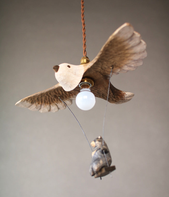 [PRE-ORDER] Bird Airplane Lamp with Bear