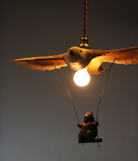 [PRE-ORDER] Bird Airplane Lamp with Bear