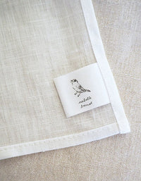 Linen Handkerchief {Mistletoe}