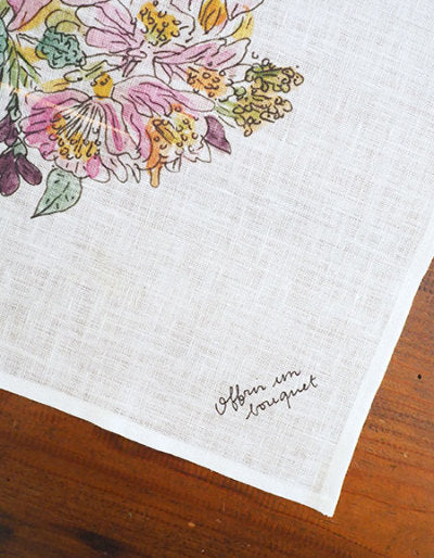 Linen Handkerchief {Bouquet}
