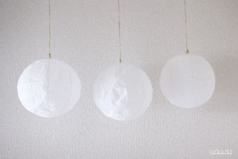 Japanese Paper Balloons {White} 21cm