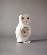 [PRE-ORDER] White Barn Owl Desk Clock