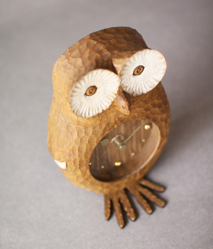 [PRE-ORDER] Brown Owl Desk Clock