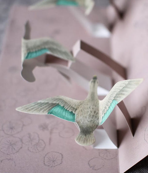 Tobidustry Pop-Up Bird Card {Spot-billed Duck}