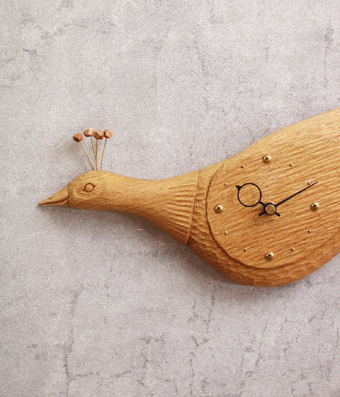 [PRE-ORDER] Peacock Wall Clock