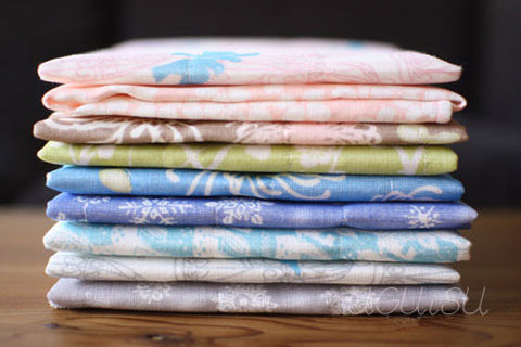 Shirayuki Towel {Okinawan Bingata - White}
