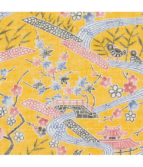 Shirayuki Towel {Okinawan Bingata - Yellow}