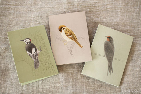 Tobidustry Pop-Up Bird Card {White Wagtail}