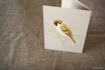 Tobidustry Pop-Up Bird Card {Tree Sparrow}